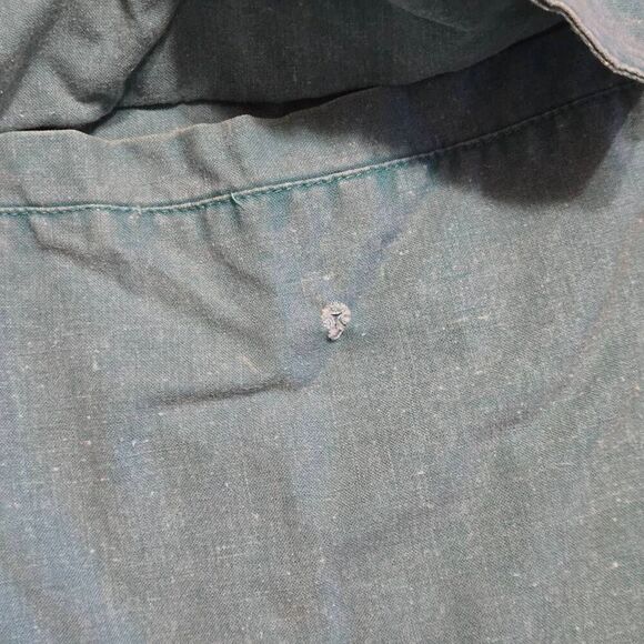 VINTAGE BEACH BLVD CHORE COAT GREEN 100% COTTON GREENPEACE MENS SIZE LARGE - Picture 4 of 10